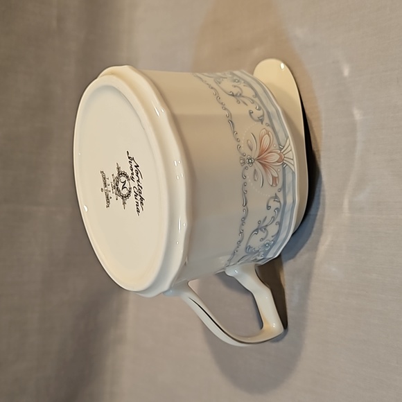 New Noritake Crown Flower 7324 Creamer & Sugar Bowl w/Lid Ivory China - Picture 10 of 13